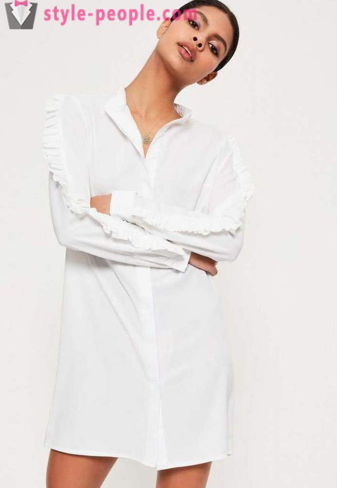 Mode witte blouses: herziening van de modellen, functies en de beste combinatie van