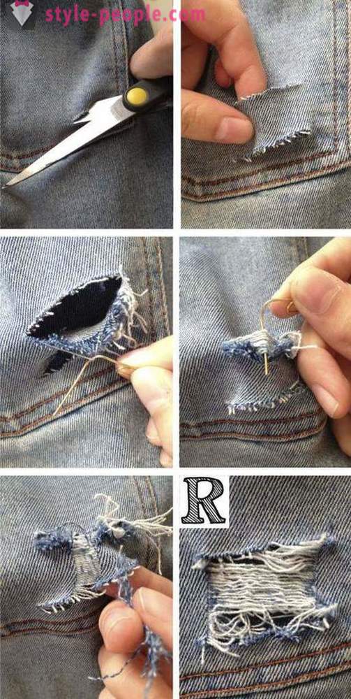 Van wat te gescheurde jeans dragen