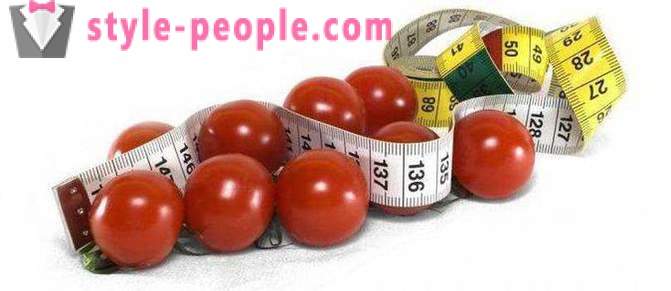 Tomaat dieet om gewicht te verliezen: menu Opties, ratings. Calorie verse tomaat