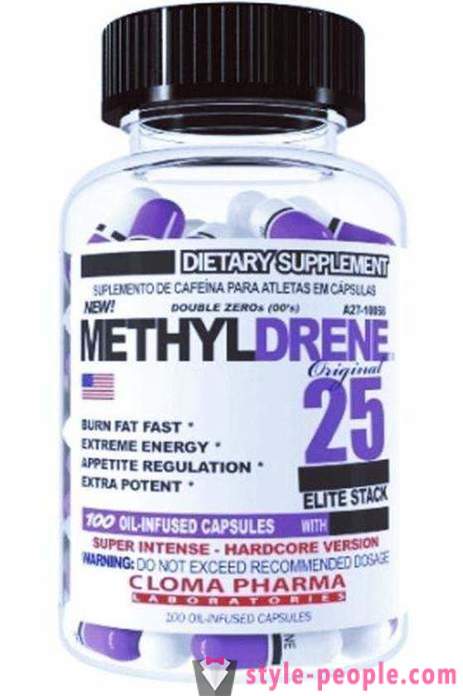 Fat Burner Methyldrene 25: beoordelingen