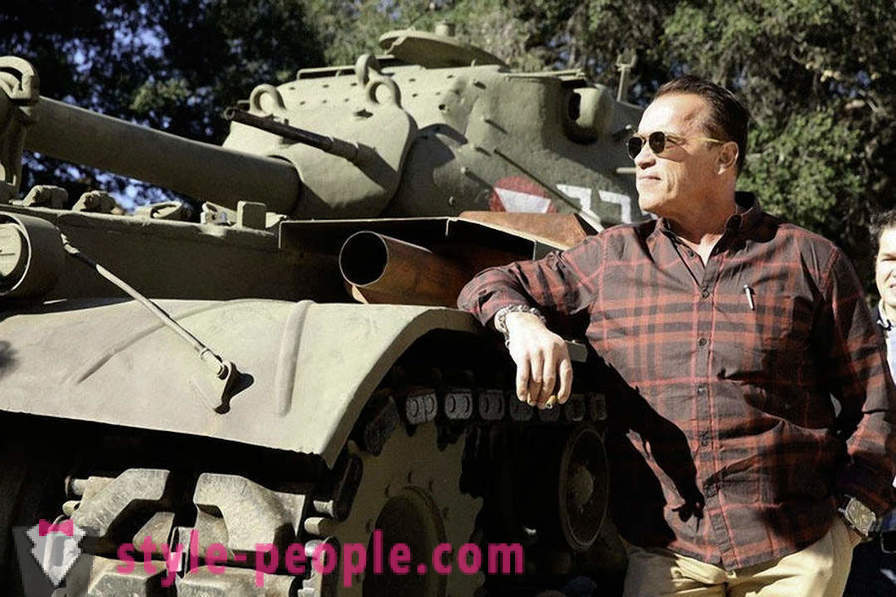 Kantoor van Arnold Schwarzenegger in het leger