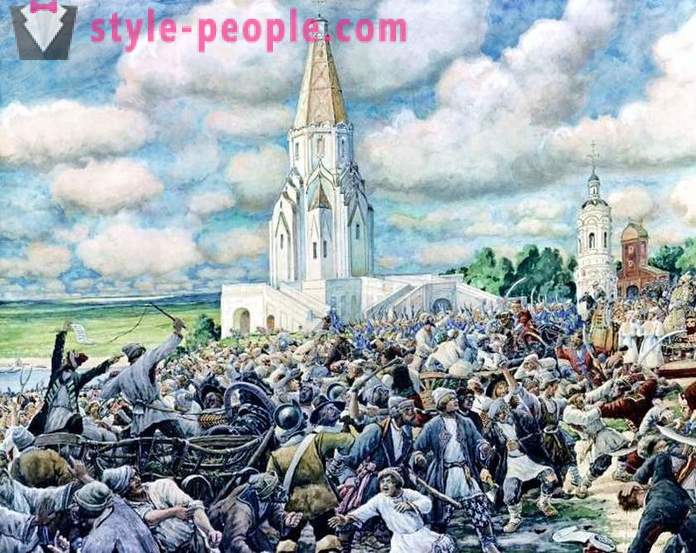 De opstand eindigde met de Russische mensen van verschillende leeftijden