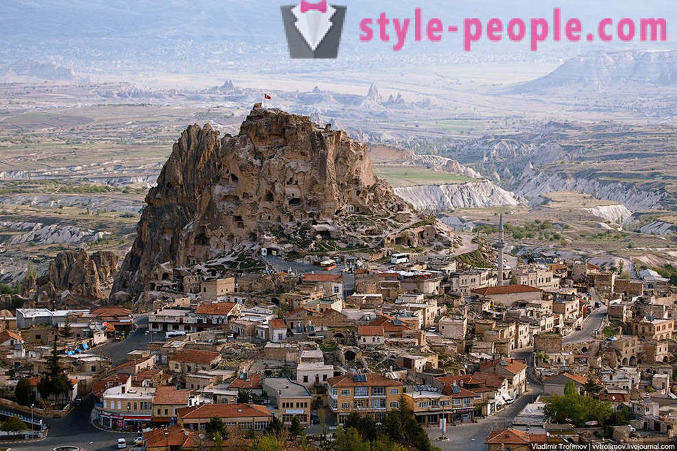Cappadocië is een vogelperspectief
