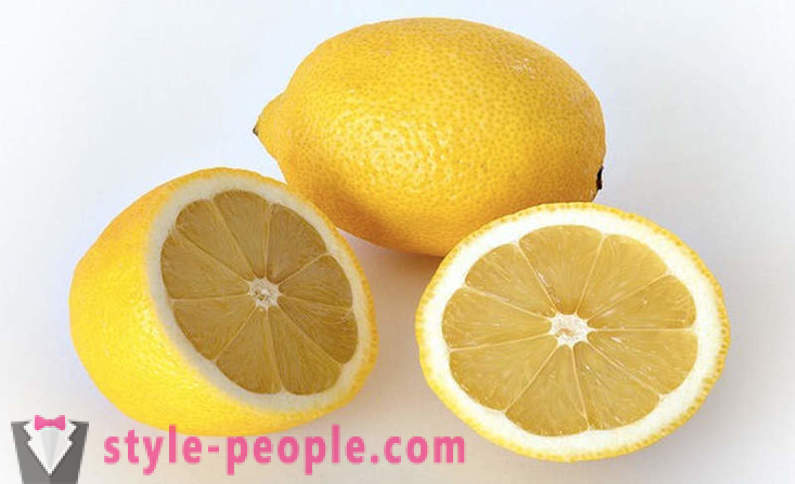 Belangrijk en basiseigenschappen van citroen