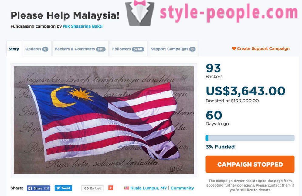 Bewoners van Maleisië hebben besloten om schuld te betalen
