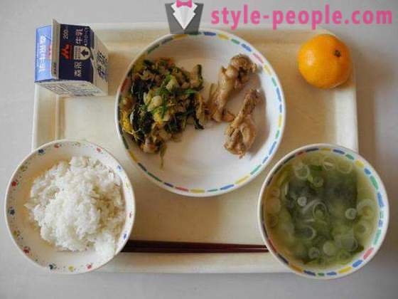 Het eten in het Japanse onderwijssysteem