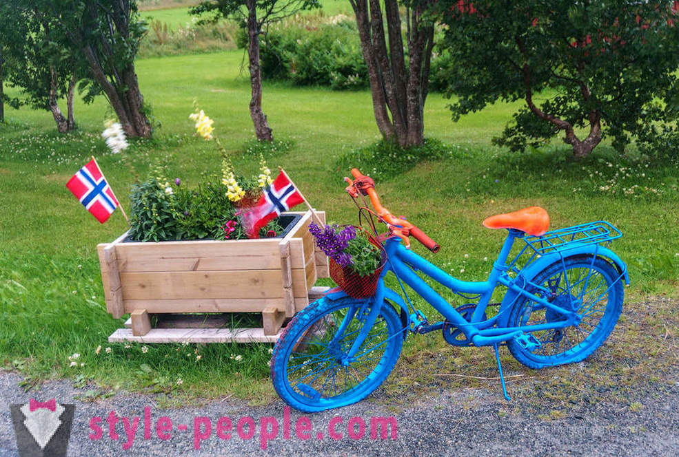 Zoals gebruikt fietsen in Noorwegen