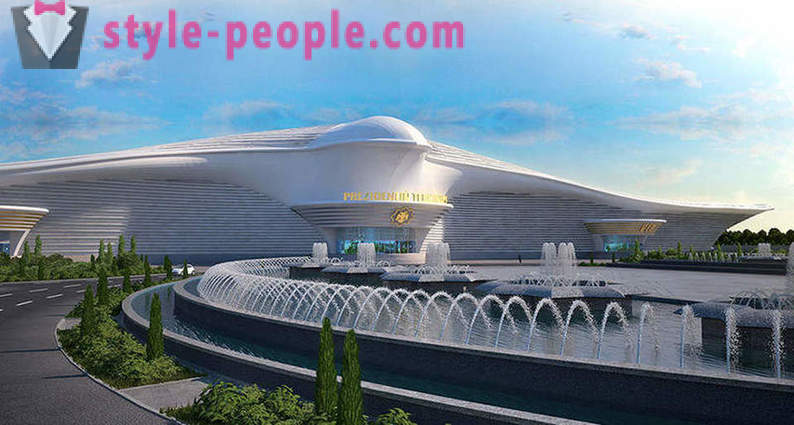 Turkmenistan opende de luchthaven in de vorm van een vliegende valk