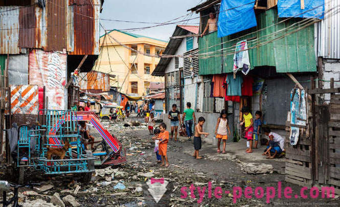 Het leven in de sloppenwijken van Manilla