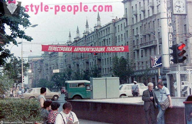 Walk in Moskou in 1989