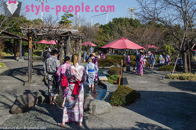 Een beetje over de Japanse baden en een wandeling langs de hoofdstraat van Tokyo