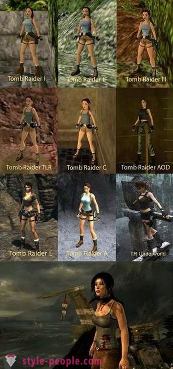 Evolutie van Lara Croft
