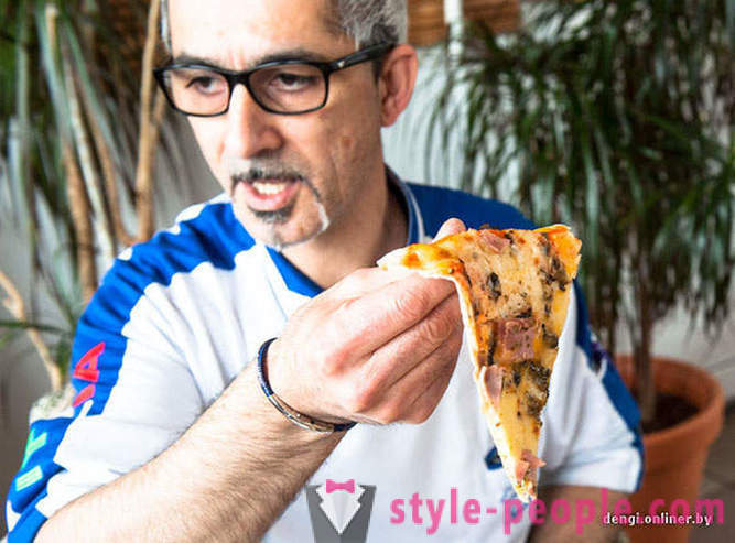 Italiaanse chef-kok probeert Wit-Russische pizza