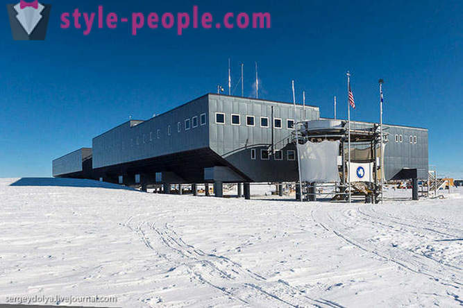 Antarctische station op de Zuidpool