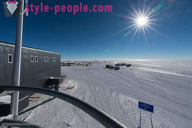 Antarctische station op de Zuidpool