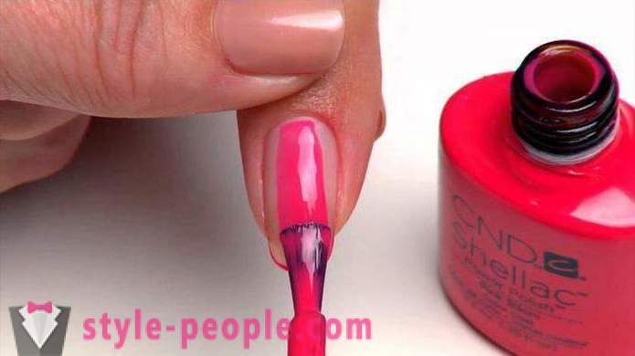 Hoe schellak houdt op de nagels? Hoe kan schellak toe te passen in het huis? schellak manicure ideeën
