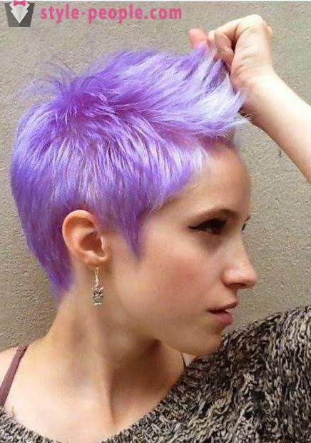 Coloring hair kort haar: technology reviews. Kleuren op bruin haar