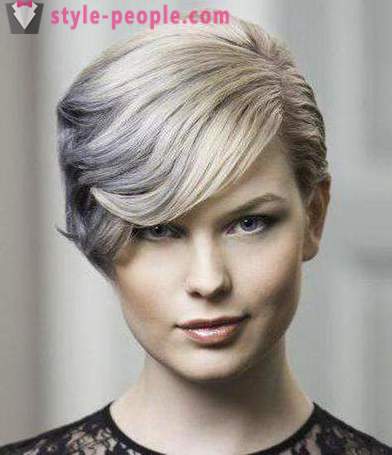 Coloring hair kort haar: technology reviews. Kleuren op bruin haar