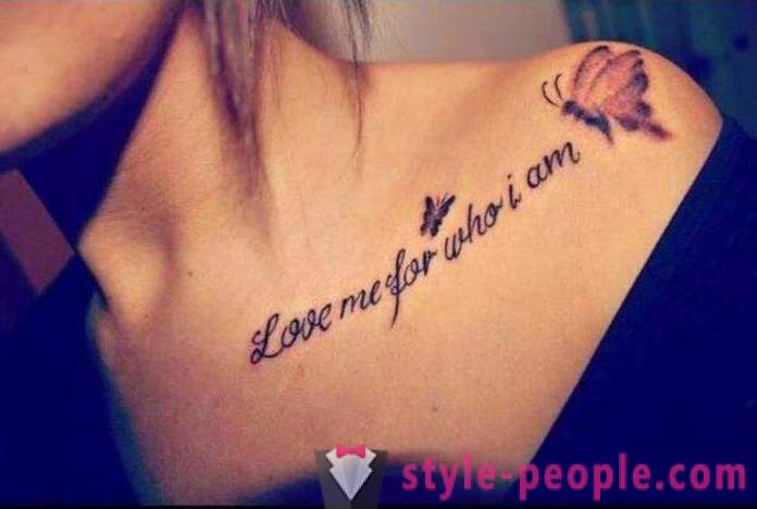 Mooie tattoo voor meisjes op de schouder