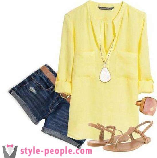 Lemon kleur in de kleding. Van wat citroen kleur dragen?