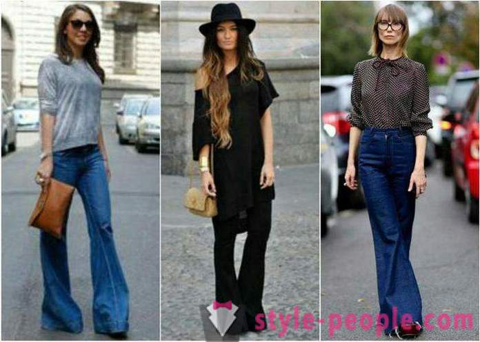 Uitlopende jeans - de trend is tijdloos. Van wat te dragen: 5 fashion images