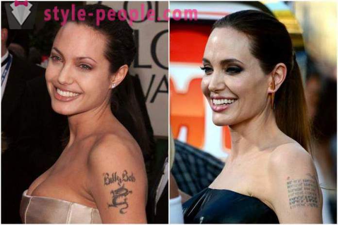 Star tatoeages: Angelina Jolie