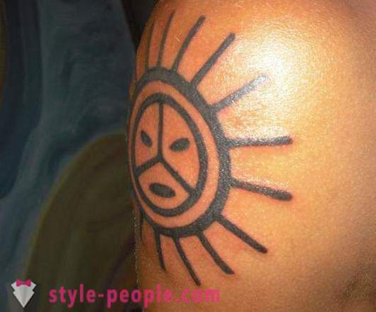Zon - tattoo positieve mensen, een sterke talisman