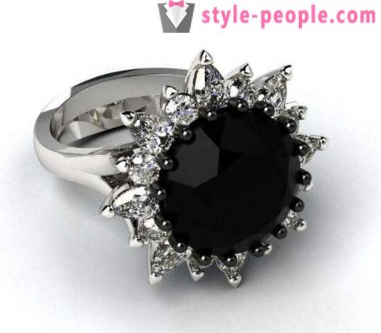 Black diamanten sieraden die wordt gebruikt? Ring met Black Diamond