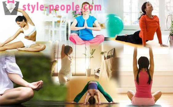 Yoga thuis voor beginners: oefeningen, foto's
