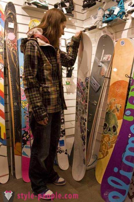 Hoe maak je een snowboard kiezen? Snowboard grootte. Snowboard -, foto's
