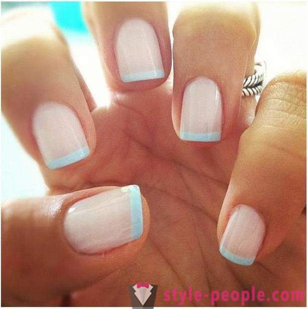 Hoe kunt u uw nagels te lakken met twee kleuren? Hoe leuk om make-up je nagels in twee kleuren. opties manicure