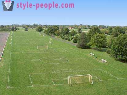 De standaard grootte van een voetbalveld