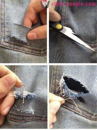 Designer ding met zijn eigen handen, of hoe mooi gescheurde jeans