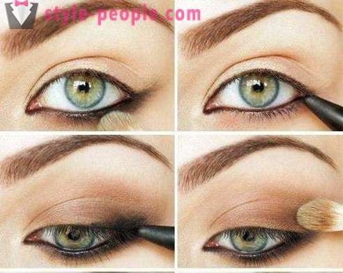 Glow smaragd. Make-up voor groene ogen